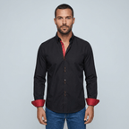 Maqiato | Men's Slim Fit Contrast Trim Button Down Shirt