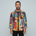 Maqiato | Men's Relaxed Colorblock Shirt