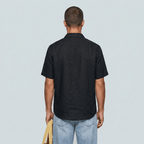 Maqiato | Men's Relaxed Linen Blend Camp Collar Shirt
