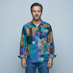 Maqiato | Men's Relaxed Colorblock Shirt