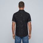 Maqiato | Men's Regular Fit Printed Henley Shirt