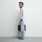 Maqiato | Men's Slim Fit Contrast Trim Button Down Shirt