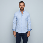 Maqiato | Men's Slim Fit Contrast Trim Button Down Shirt