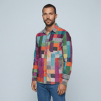 Maqiato | Men's Relaxed Colorblock Shirt