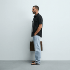 Maqiato | Men's Relaxed Linen Blend Camp Collar Shirt