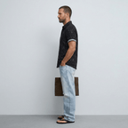 Maqiato | Men's Regular Fit Printed Henley Shirt