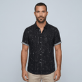 Maqiato | Men's Regular Fit Printed Henley Shirt