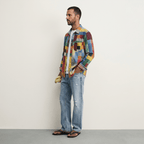Maqiato | Men's Relaxed Colorblock Shirt