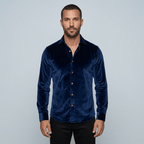 Maqiato | Men's Slim Fit Velvet Shirt
