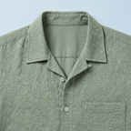 Maqiato | Breathable floral short sleeve shirt