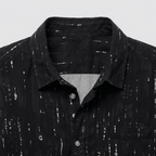 Maqiato | Men's Regular Fit Printed Henley Shirt