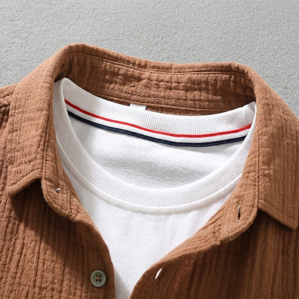 Maqiato | Men's Relaxed Cotton Button-Down Shirt