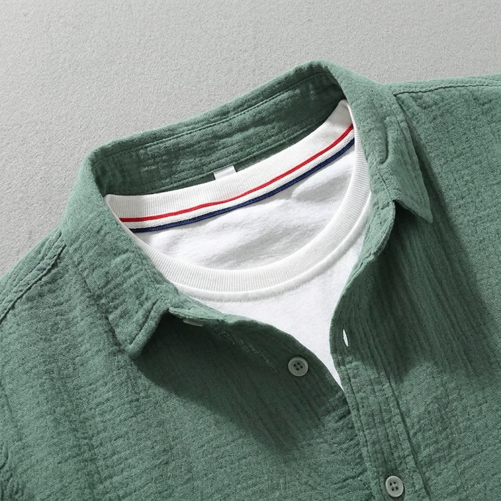 Maqiato | Men's Relaxed Cotton Button-Down Shirt