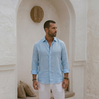 Maqiato | Soft breathable linen casual button down shirt