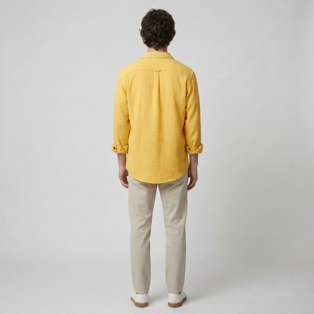 Maqiato | Men's Relaxed Cotton Button-Down Shirt