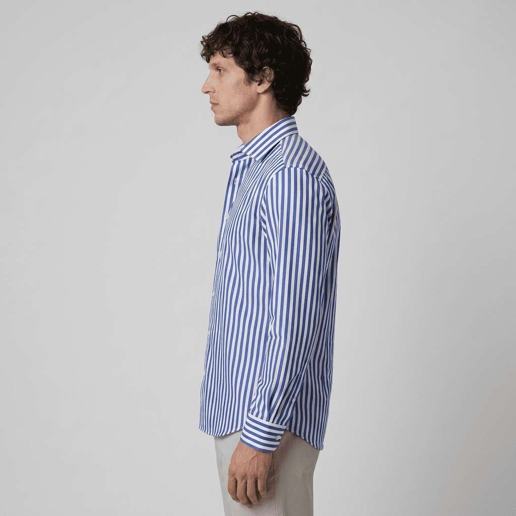 Maqiato | Men's Slim Fit Striped Shirt