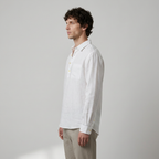 Maqiato | Men's Relaxed Linen-Blend Popover Shirt