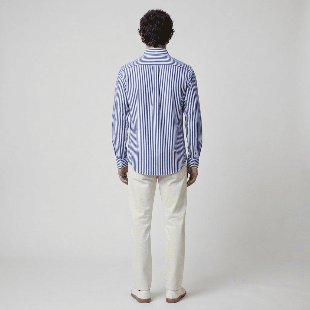 Maqiato | Men's Slim Fit Striped Shirt