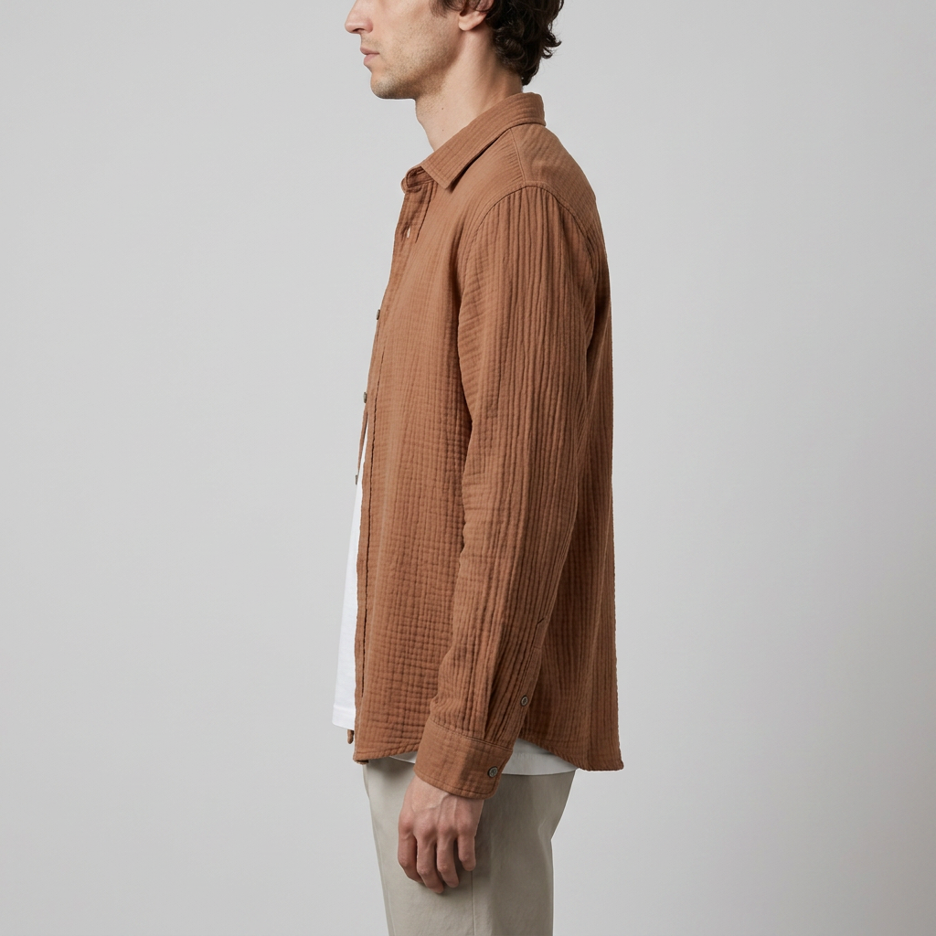 Maqiato | Men's Relaxed Cotton Button-Down Shirt