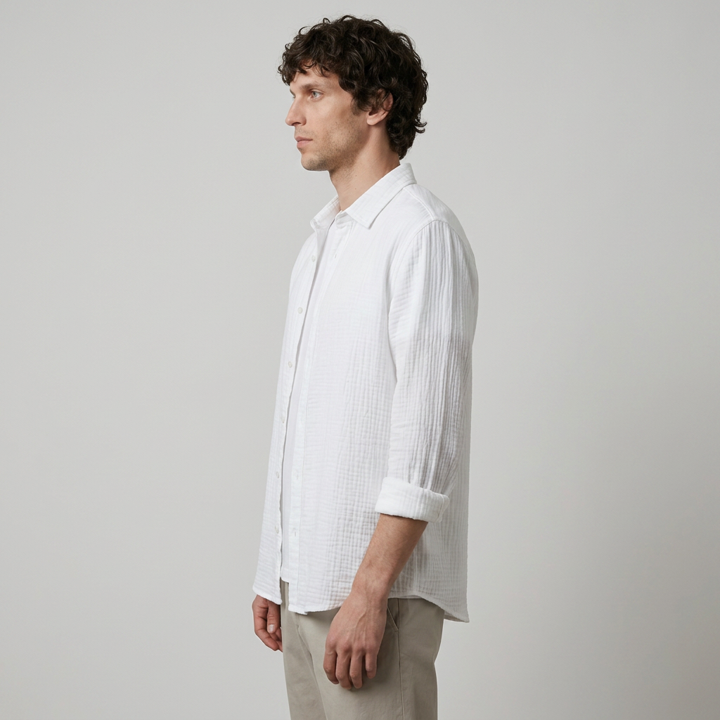 Maqiato | Men's Relaxed Cotton Button-Down Shirt