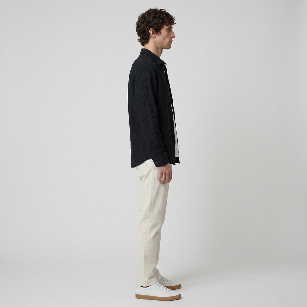 Maqiato | Men's Relaxed Cotton Button-Down Shirt