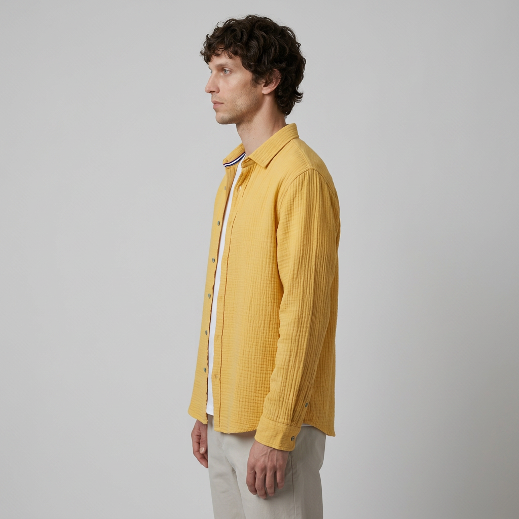 Maqiato | Men's Relaxed Cotton Button-Down Shirt