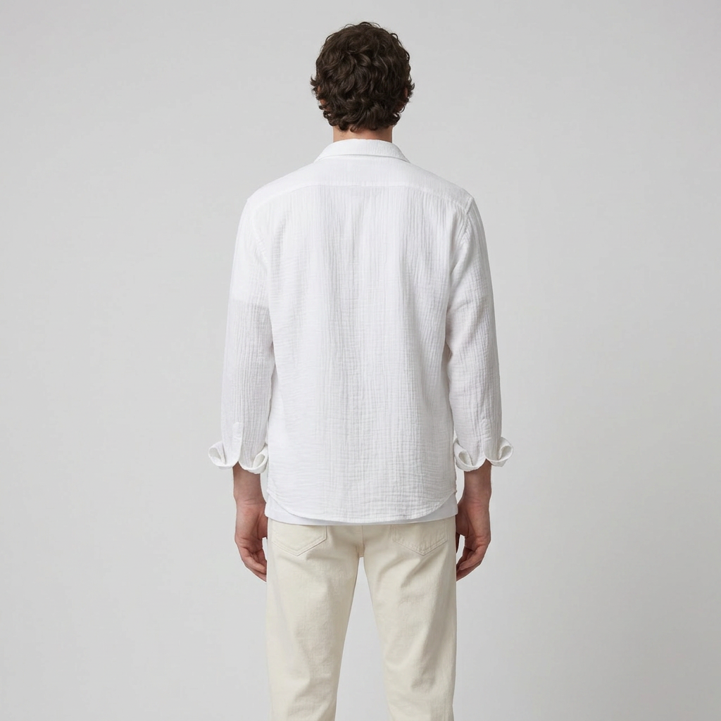 Maqiato | Men's Relaxed Cotton Button-Down Shirt