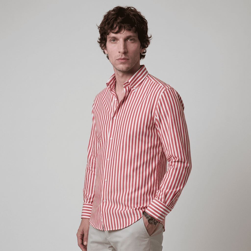 Maqiato | Men's Slim Fit Striped Shirt