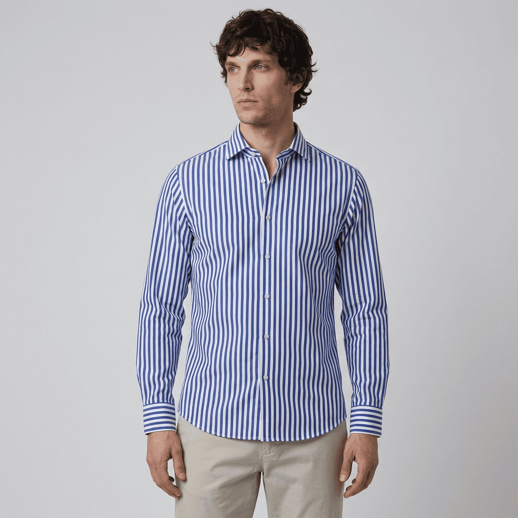 Maqiato | Men's Slim Fit Striped Shirt