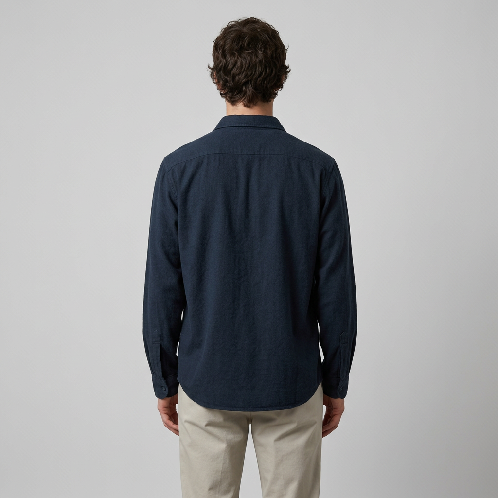 Maqiato | Men's Relaxed Linen-Blend Popover Shirt