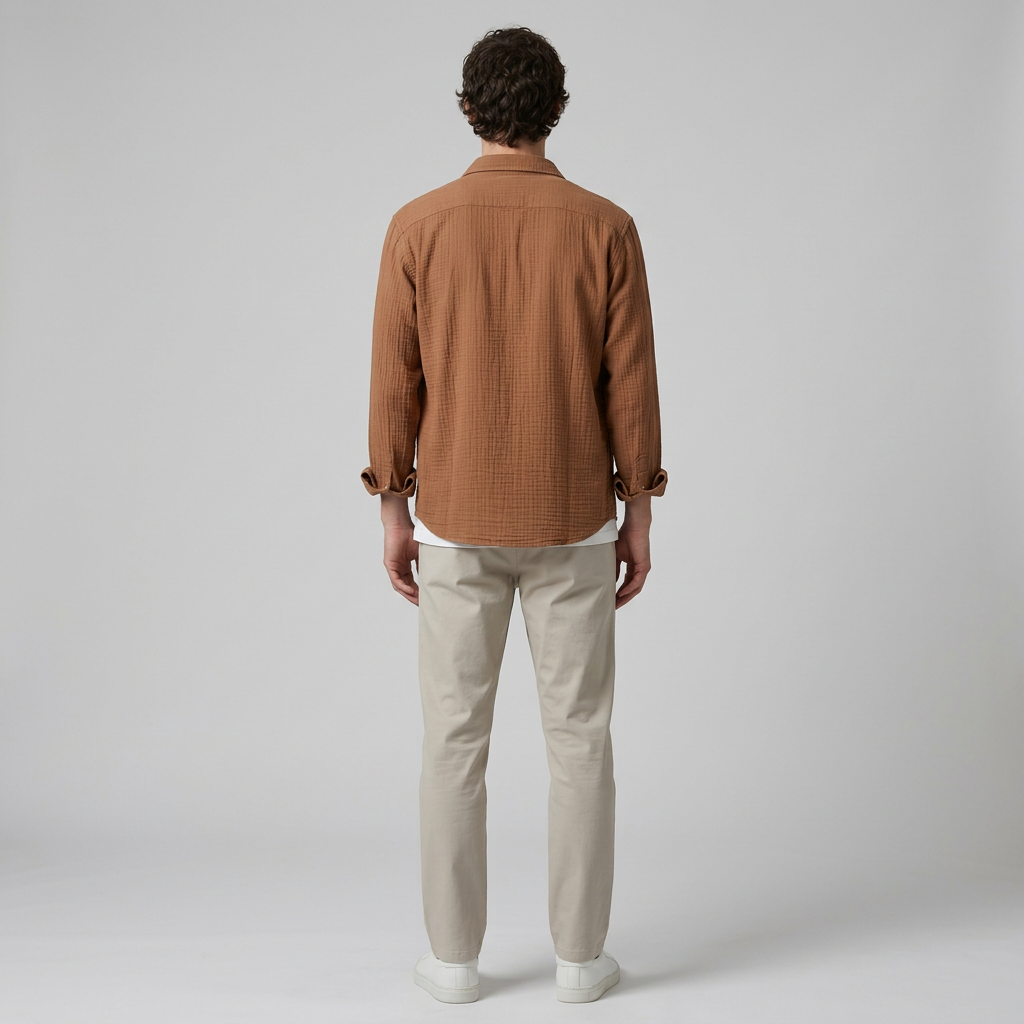 Maqiato | Men's Relaxed Cotton Button-Down Shirt
