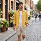 Maqiato | Men's Relaxed Cotton Button-Down Shirt