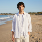 Maqiato | Men's Relaxed Cotton Button-Down Shirt