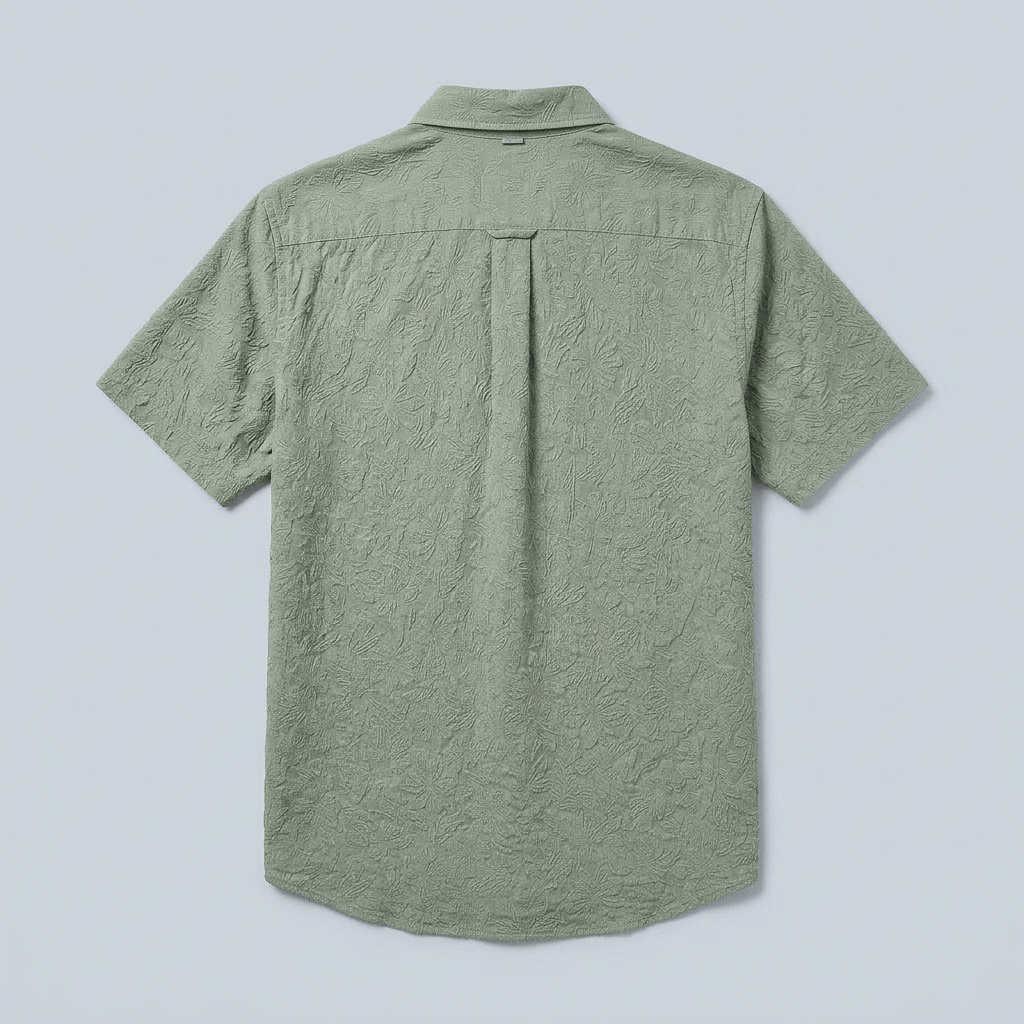 Maqiato | Breathable floral short sleeve shirt