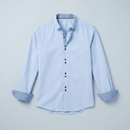 Maqiato | Men's Slim Fit Contrast Trim Button Down Shirt