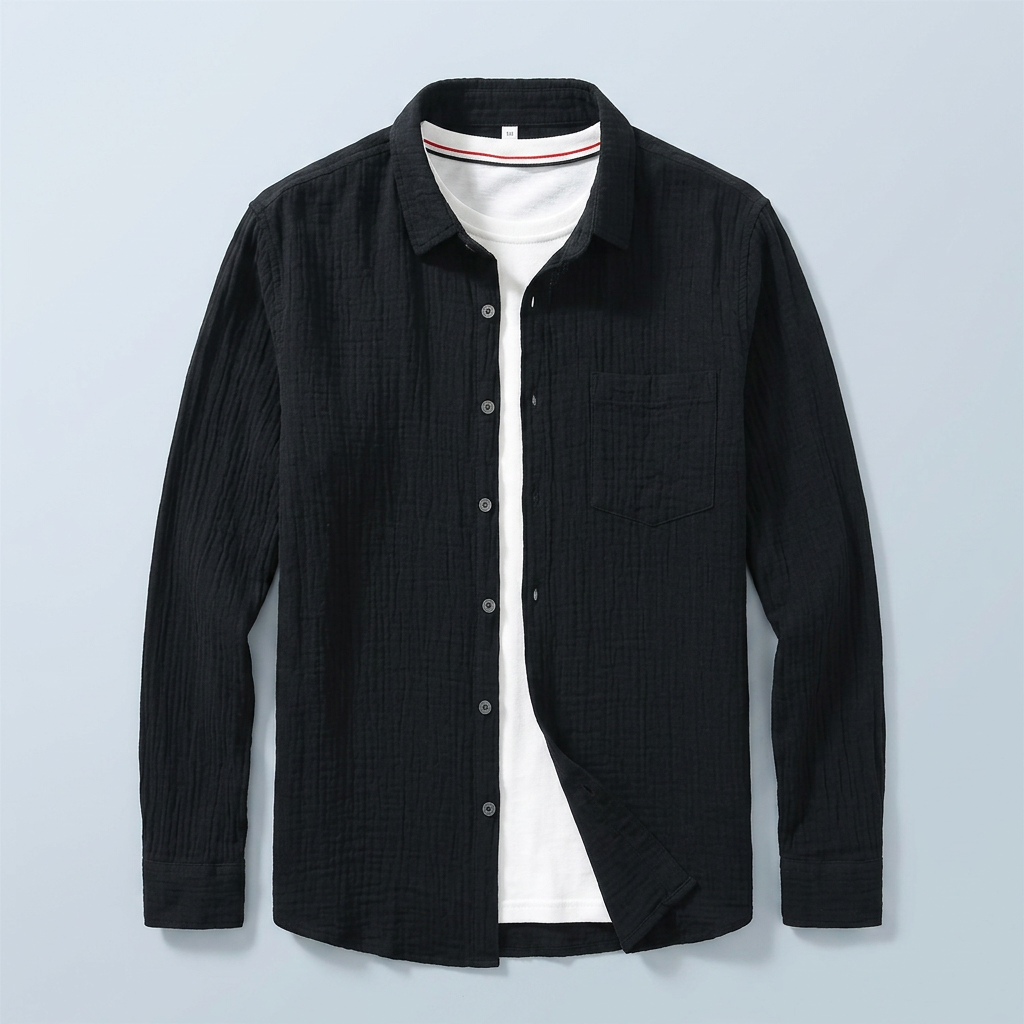 Maqiato | Men's Relaxed Cotton Button-Down Shirt