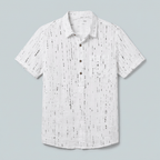 Maqiato | Men's Regular Fit Printed Henley Shirt