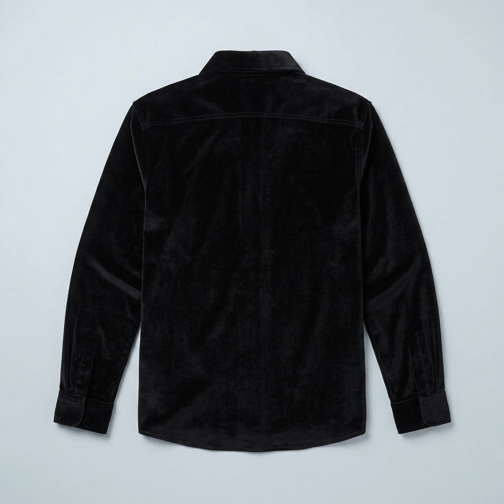 Maqiato | Men's Slim Fit Velvet Shirt