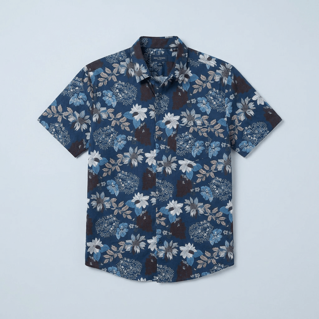 Maqiato | Men's Short Sleeve Tropical Floral Shirt