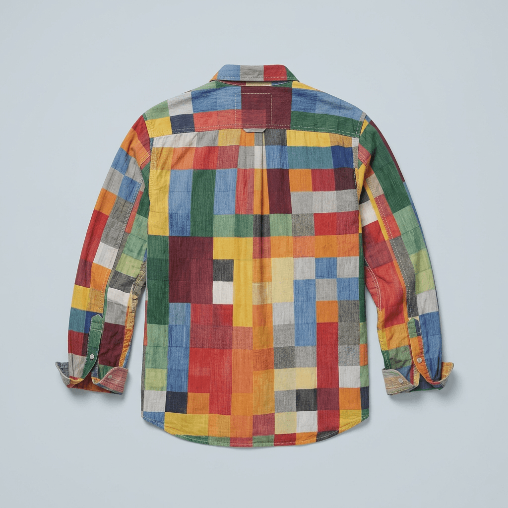 Maqiato | Men's Relaxed Colorblock Shirt
