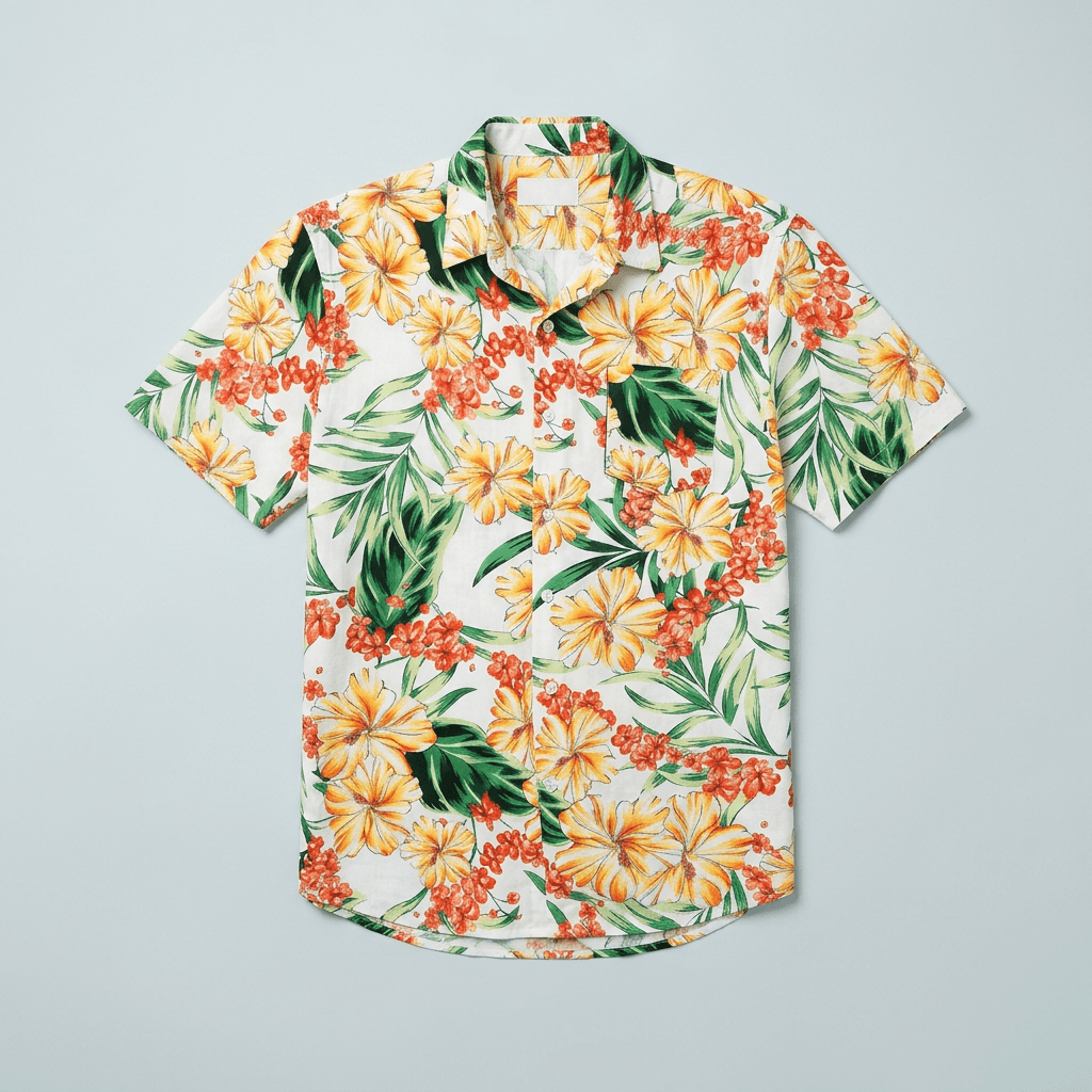 Maqiato | Men's Short Sleeve Tropical Floral Shirt