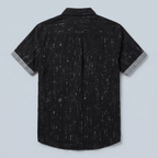 Maqiato | Men's Regular Fit Printed Henley Shirt