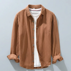 Maqiato | Men's Relaxed Cotton Button-Down Shirt