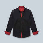 Maqiato | Men's Slim Fit Contrast Trim Button Down Shirt