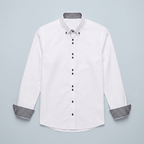 Maqiato | Men's Slim Fit Contrast Trim Button Down Shirt