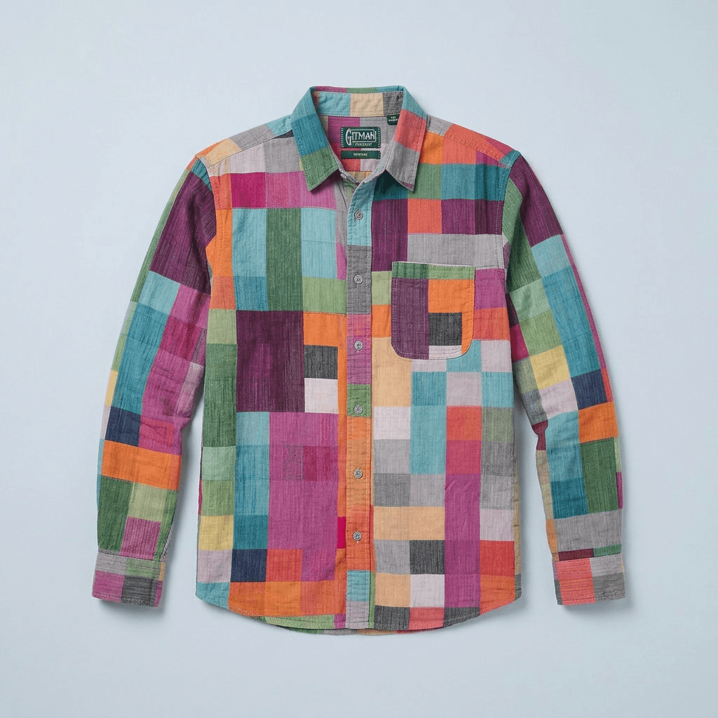 Maqiato | Men's Relaxed Colorblock Shirt