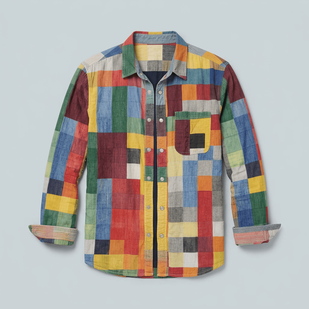 Maqiato | Men's Relaxed Colorblock Shirt