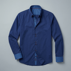 Maqiato | Men's Slim Fit Contrast Trim Button Down Shirt