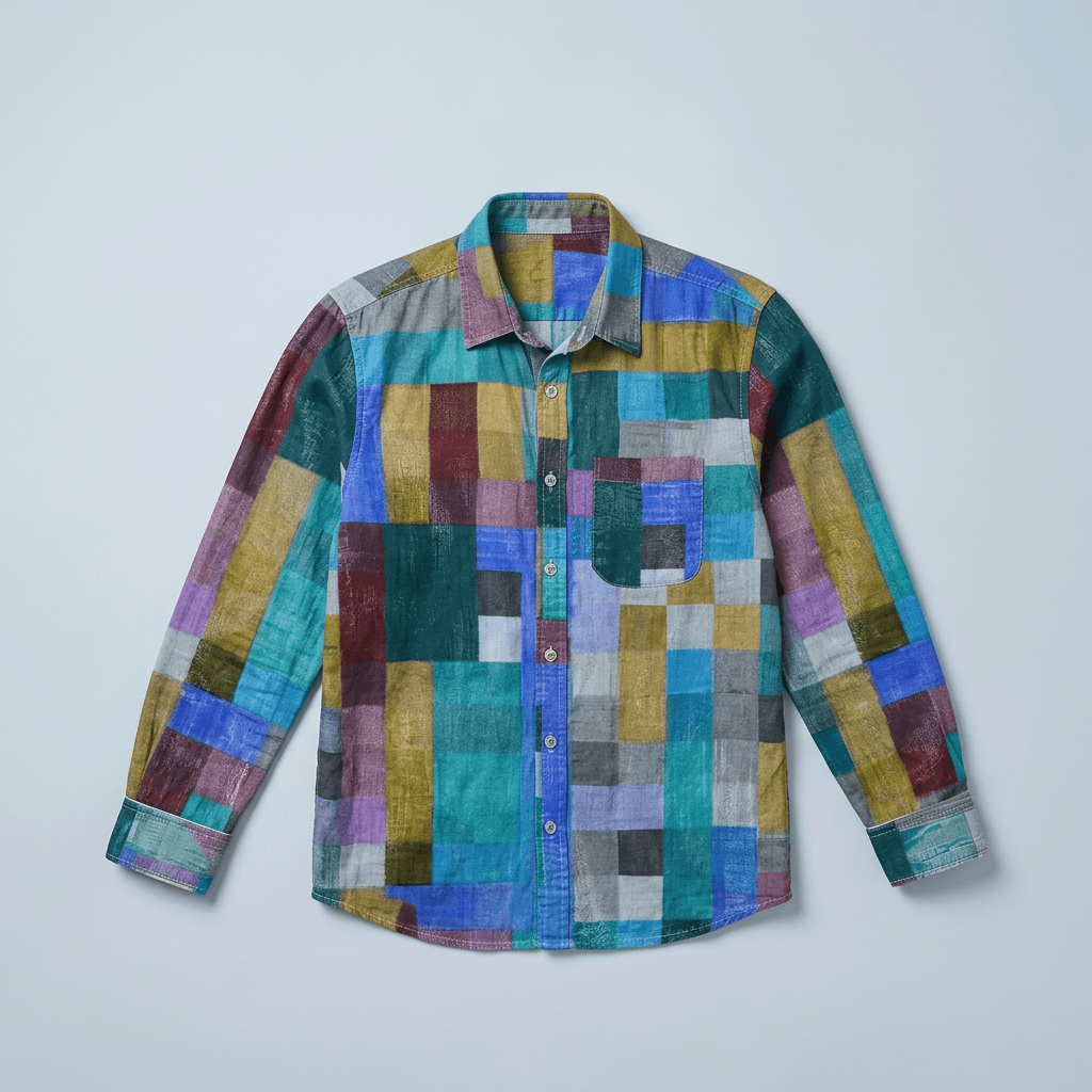 Maqiato | Men's Relaxed Colorblock Shirt