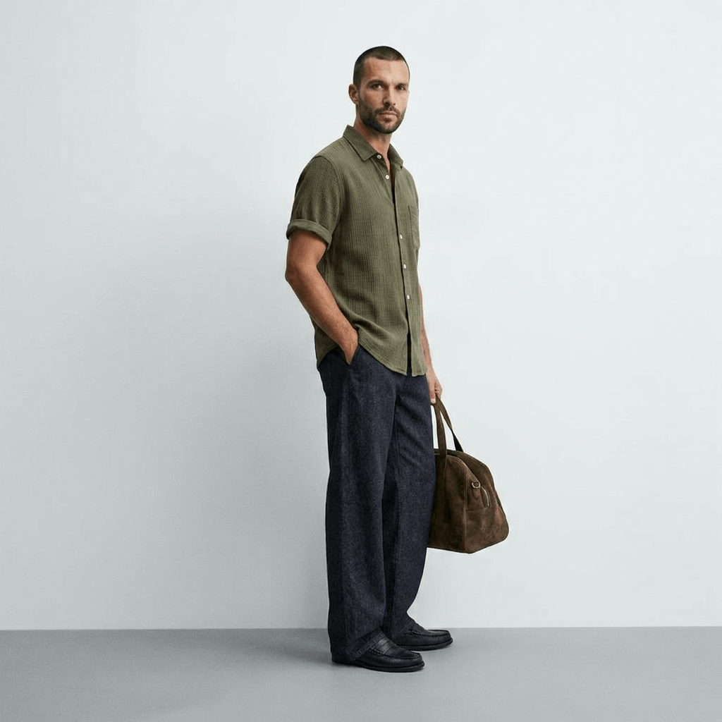 Maqiato | Textured short sleeve shirt